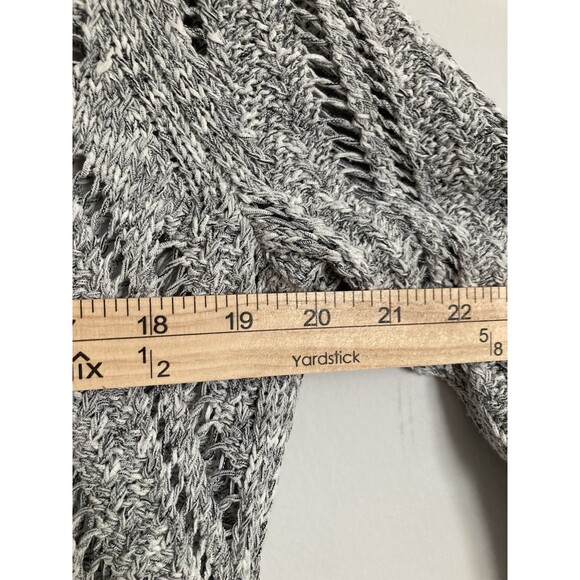 LOFT Ann Taylor Bundle of Tops LARGE Velour Cowl Neck & Open Knit Sweater Gray - Picture 16 of 16